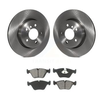 Front Disc Brake Rotors And Semi-Metallic Pads Kit For 2004-2010 BMW X3 K8S-100476