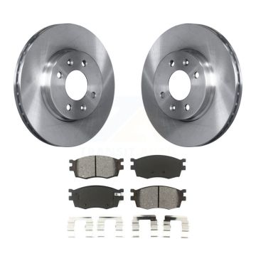 Front Disc Brake Rotors And Semi-Metallic Pads Kit For Hyundai Accent Kia Rio Rio5 K8S-100481