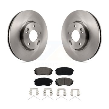 Front Disc Brake Rotors And Semi-Metallic Pads Kit For Hyundai Sonata K8S-100492