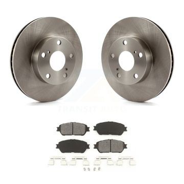 Front Brake Rotor And Semi-Metallic Pad Kit For 2005-2015 Toyota Tacoma With 5 Lug Wheels K8S-100494