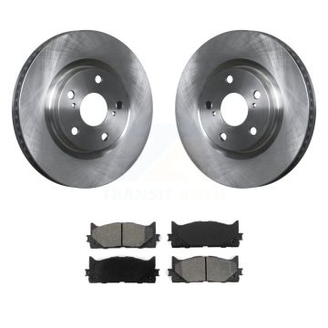 Front Disc Brake Rotor & Semi-Metallic Pad Kit For Toyota Camry Lexus ES350 Avalon ES300h K8S-100499