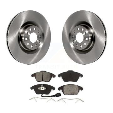Front Disc Brake Rotor & Semi-Metallic Pad Kit For Volkswagen Golf CC GTI Audi A3 Quattro K8S-100500