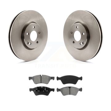 Front Disc Brake Rotors And Semi-Metallic Pads Kit For Mercedes-Benz E550 E500 AWD K8S-100513