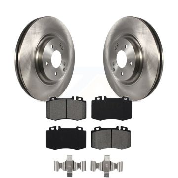 Front Disc Brake Rotors And Semi-Metallic Pads Kit For Mercedes-Benz C230 SLK350 C320 K8S-100515
