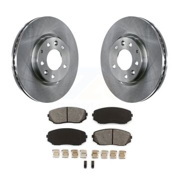 Front Disc Brake Rotors And Semi-Metallic Pads Kit For Mazda CX-7 Ford Edge Lincoln MKX K8S-100517