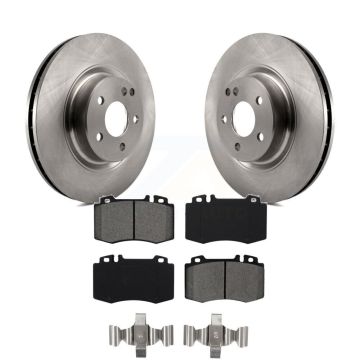 Front Disc Brake Rotors And Semi-Metallic Pads Kit For Mercedes-Benz CLS550 CLS500 E550 K8S-100521