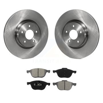 Front Brake Rotor & Semi-Metallic Pad Kit For 2014 Ford Transit Connect 104.8" wheel base K8S-100522
