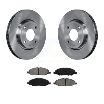 Front Disc Brake Rotors And Semi-Metallic Pads Kit For 2008 Nissan Versa 4-Wheel ABS K8S-100525