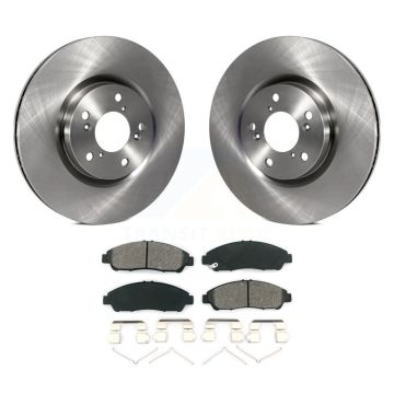 Front Disc Brake Rotors And Semi-Metallic Pads Kit For Honda Pilot Acura MDX RLX ZDX K8S-100530
