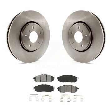 Front Disc Brake Rotors And Semi-Metallic Pads Kit For INFINITI FX35 FX37 FX45 K8S-100531