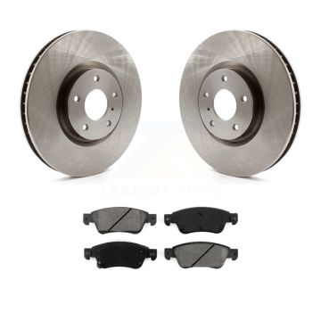 Front Disc Brake Rotors And Semi-Metallic Pads Kit For INFINITI G37 G35 Q60 K8S-100532
