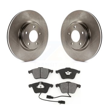 Front Disc Brake Rotors And Semi-Metallic Pads Kit For Mazda 3 K8S-100533