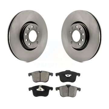 Front Disc Brake Rotor Semi-Metallic Pad Kit For Saab 9-3 With 314mm Diameter K8S-100534