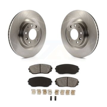 Front Disc Brake Rotors And Semi-Metallic Pads Kit For 2007-2015 Mazda CX-9 K8S-100535