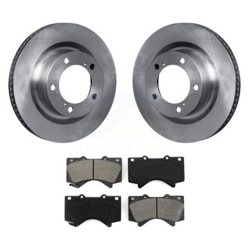 Front Disc Brake Rotor & Semi-Metallic Pad Kit For Toyota Tundra Sequoia Lexus LX570 Land K8S-100536