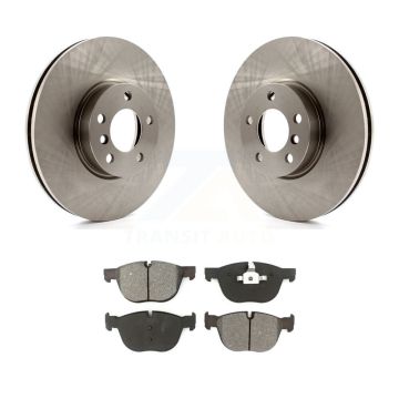 Front Disc Brake Rotors And Semi-Metallic Pads Kit For BMW X5 X6 K8S-100537