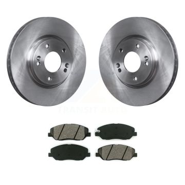 Front Disc Brake Rotors And Semi-Metallic Pads Kit For 2007-2009 Hyundai Santa Fe K8S-100539