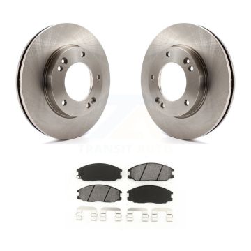 Front Disc Brake Rotors And Semi-Metallic Pads Kit For 2007-2009 Kia Sorento K8S-100541