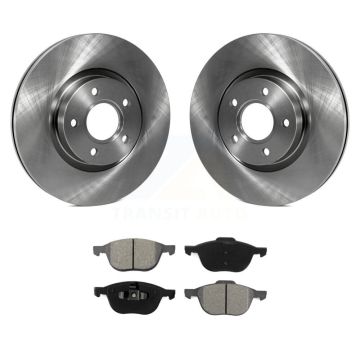 Front Disc Brake Rotors Semi-Metallic Pad Kit For Ford Escape Volvo C-Max S40 C30 V50 C70 K8S-100542
