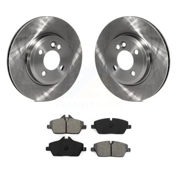 Front Disc Brake Rotors And Semi-Metallic Pads Kit For Mini Cooper K8S-100544