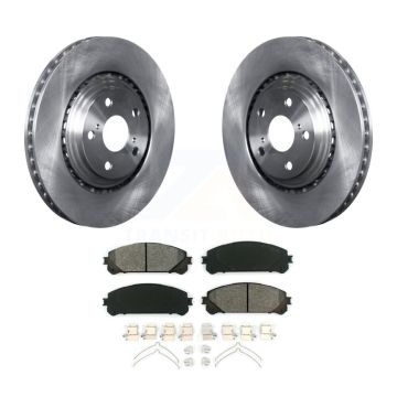 Front Brake Rotors & Semi-Metallic Pad Kit For Toyota Highlander Sienna Lexus RX350 NX300 K8S-100550