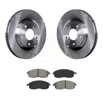 Front Disc Brake Rotors And Semi-Metallic Pads Kit For 2007-2012 Nissan Sentra SE-R K8S-100552