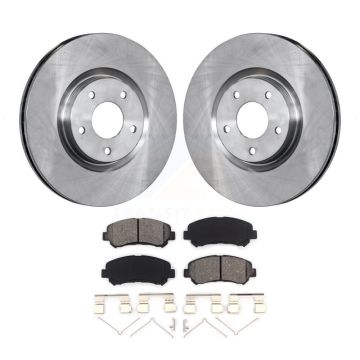 Front Disc Brake Rotors And Semi-Metallic Pads Kit For Nissan Sentra Juke K8S-100553