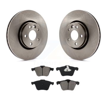Front Disc Brake Rotor Semi-Metallic Pad Kit For Volvo XC70 S60 V60 S80 Cross Country V70 K8S-100554