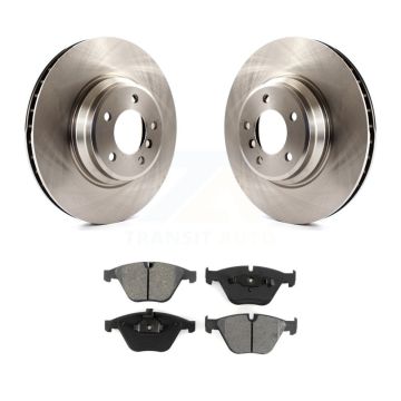 Front Disc Brake Rotors And Semi-Metallic Pad Kit For BMW 335i xDrive X1 335xi 335is 335d K8S-100557