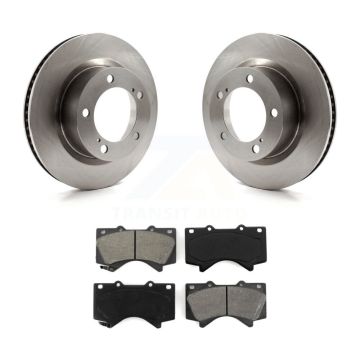 Front Disc Brake Rotors And Semi-Metallic Pads Kit For Lexus LX570 Toyota Land Cruiser K8S-100569