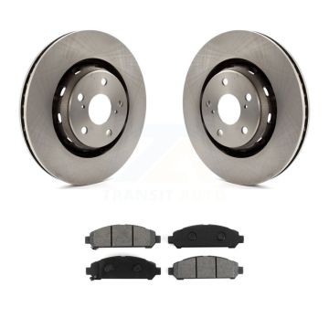 Front Disc Brake Rotors And Semi-Metallic Pads Kit For 2009-2016 Toyota Venza K8S-100579