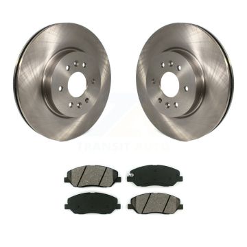 Front Disc Brake Rotors And Semi-Metallic Pads Kit For 2009-2011 Kia Borrego K8S-100580