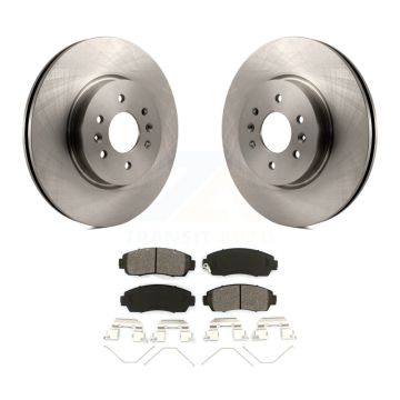 Front Disc Brake Rotors And Semi-Metallic Pads Kit For 2011-2014 Honda Odyssey K8S-100581