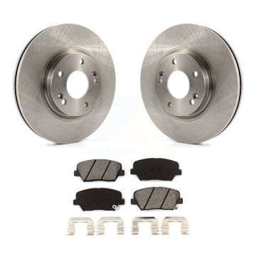 Front Disc Brake Rotors And Semi-Metallic Pads Kit For Hyundai Santa Fe Kia Sorento K8S-100592