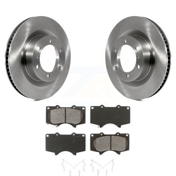 Front Disc Brake Rotor And Semi-Metallic Pad Kit For 2010-2023 Toyota 4Runner Lexus GX460 K8S-100593