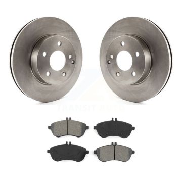 Front Disc Brake Rotors And Semi-Metallic Pads Kit For Mercedes-Benz C300 C250 C230 K8S-100594