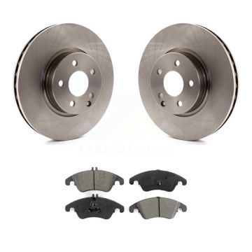 Front Brake Rotor Semi-Metallic Pad Kit For Mercedes-Benz C300 E350 C350 E400 E250 SLC300 K8S-100596
