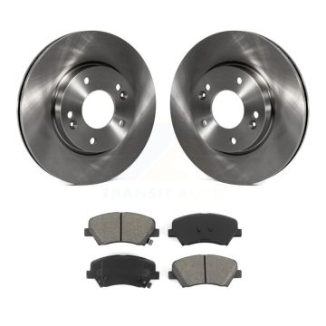 Front Brake Rotors Semi-Metallic Pad Kit For Hyundai Elantra GT Kia Forte Veloster Forte5 K8S-100605