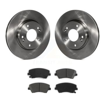 Front Disc Brake Rotors And Semi-Metallic Pads Kit For Hyundai Elantra K8S-100606