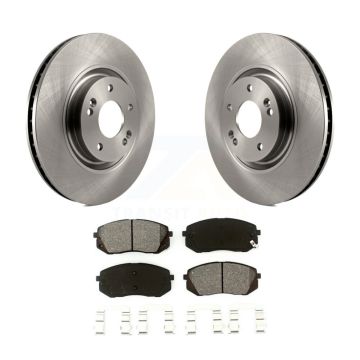 Front Disc Brake Rotors And Semi-Metallic Pads Kit For Hyundai Tucson Sonata Kia Cadenza K8S-100607