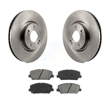 Front Disc Brake Rotors And Semi-Metallic Pads Kit For 2011-2015 Kia Optima 2.0L K8S-100608