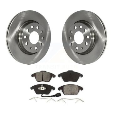 Front Disc Brake Rotors And Semi-Metallic Pads Kit For Volkswagen GTI Audi A3 Quattro K8S-100611