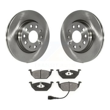 Front Disc Brake Rotors And Semi-Metallic Pads Kit For Volkswagen Jetta K8S-100612
