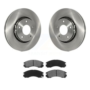 Front Disc Brake Rotors And Semi-Metallic Pads Kit For Mitsubishi Lancer K8S-100613