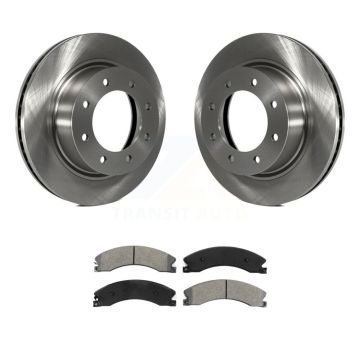 Front Disc Brake Rotors & Semi-Metallic Pad Kit For 2012-2021 Nissan NV2500 NV3500 NV1500 K8S-100624