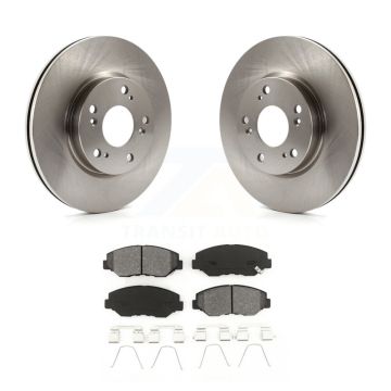 Front Disc Brake Rotors And Semi-Metallic Pads Kit For 2013 Acura ILX 2.0L K8S-100631