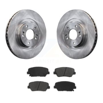 Front Disc Brake Rotors And Semi-Metallic Pads Kit For Kia Sorento Hyundai Santa Fe Sport K8S-100634