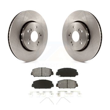Front Disc Brake Rotors And Semi-Metallic Pads Kit For Acura RDX ILX K8S-100637