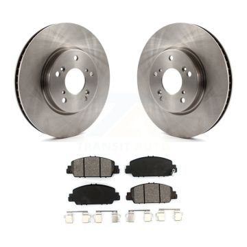 Front Disc Brake Rotors And Semi-Metallic Pads Kit For Honda Accord K8S-100638