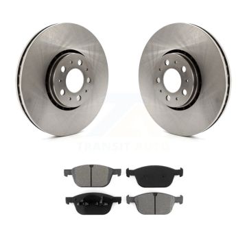 Front Brake Rotors & Semi-Metallic Pad Kit For Volvo XC90 With 328mm Diameter Rotor K8S-100641